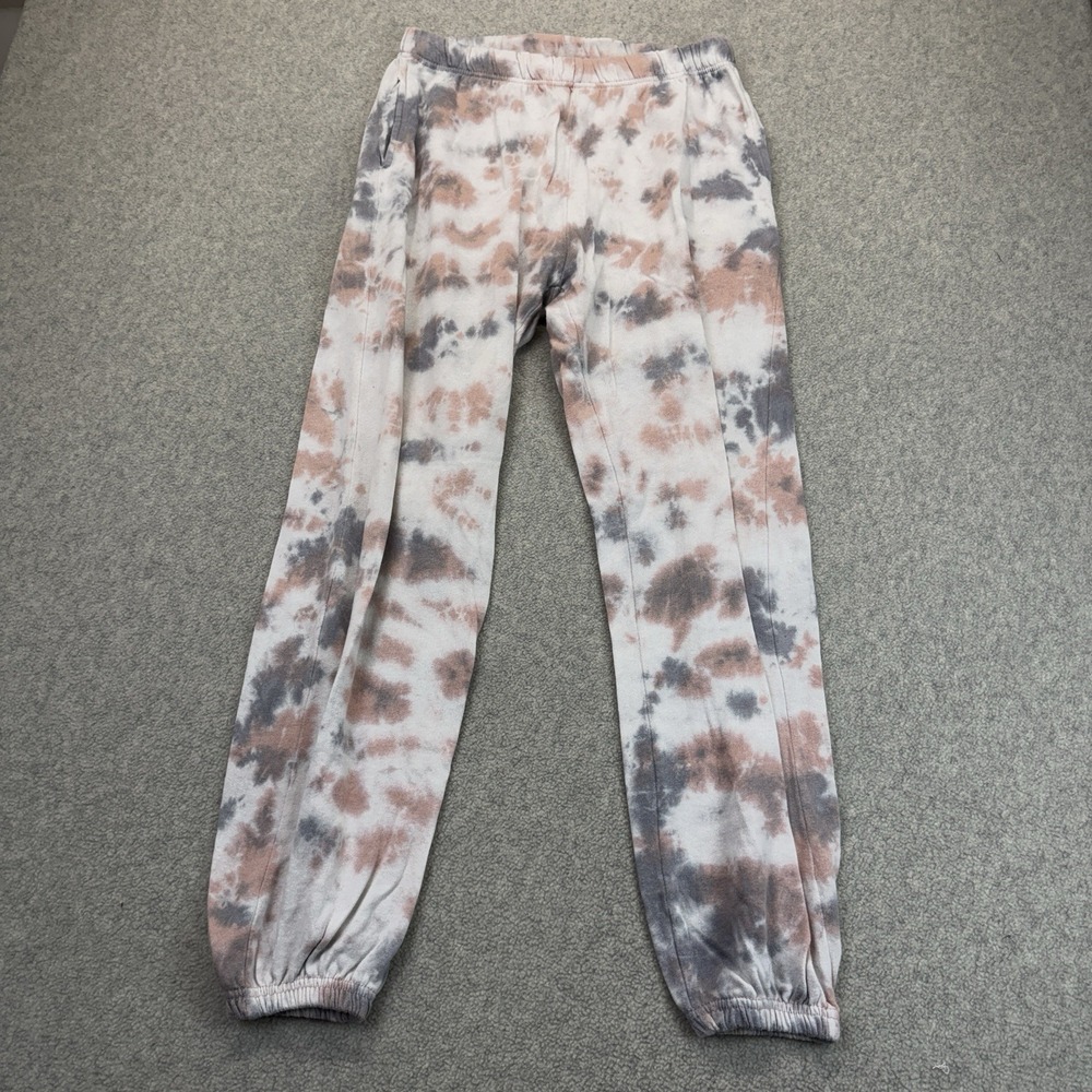 Threads 4 Thought Women's XS Tie Dye Jogger Sweatpants Pink Gray